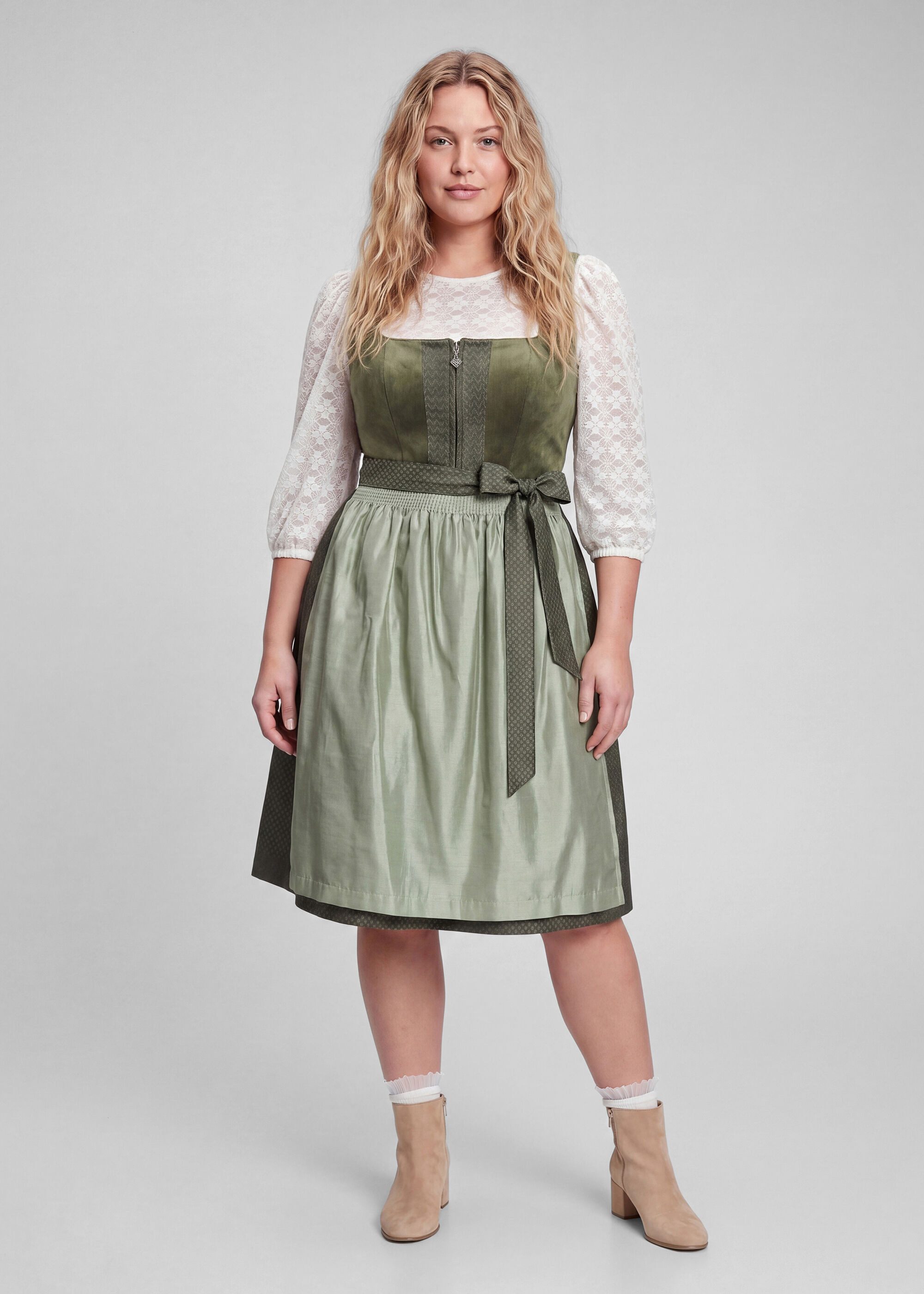 Spieth & Wensky Dirndl Kathi (1-tlg) mit dekorativer Schürze