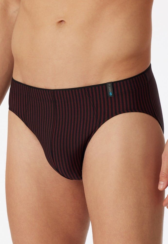 Slip Supermini Long Life Soft 174645 (Schlüpfer) rot gestreift Herren