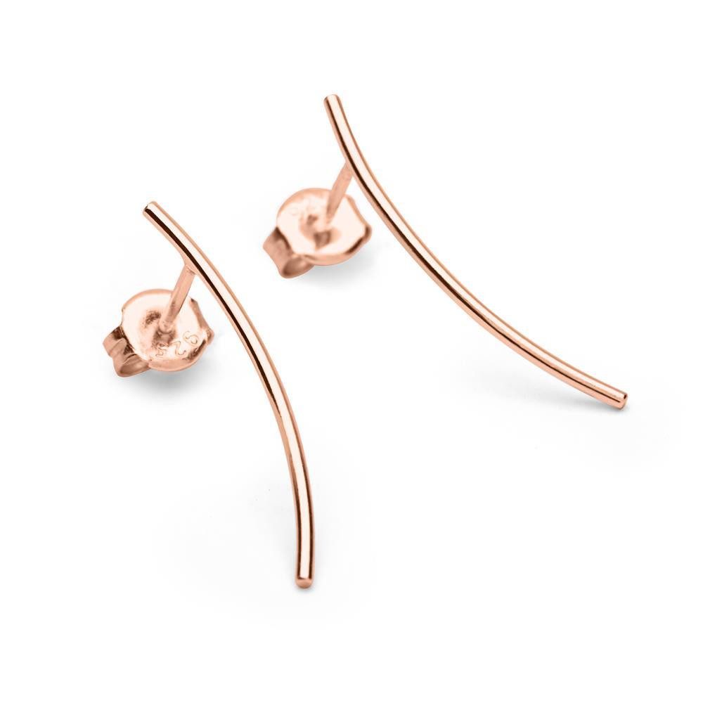 Paar Ohrstecker Rosé vergoldete Ohrstecker 23 mm lang SE0798-R