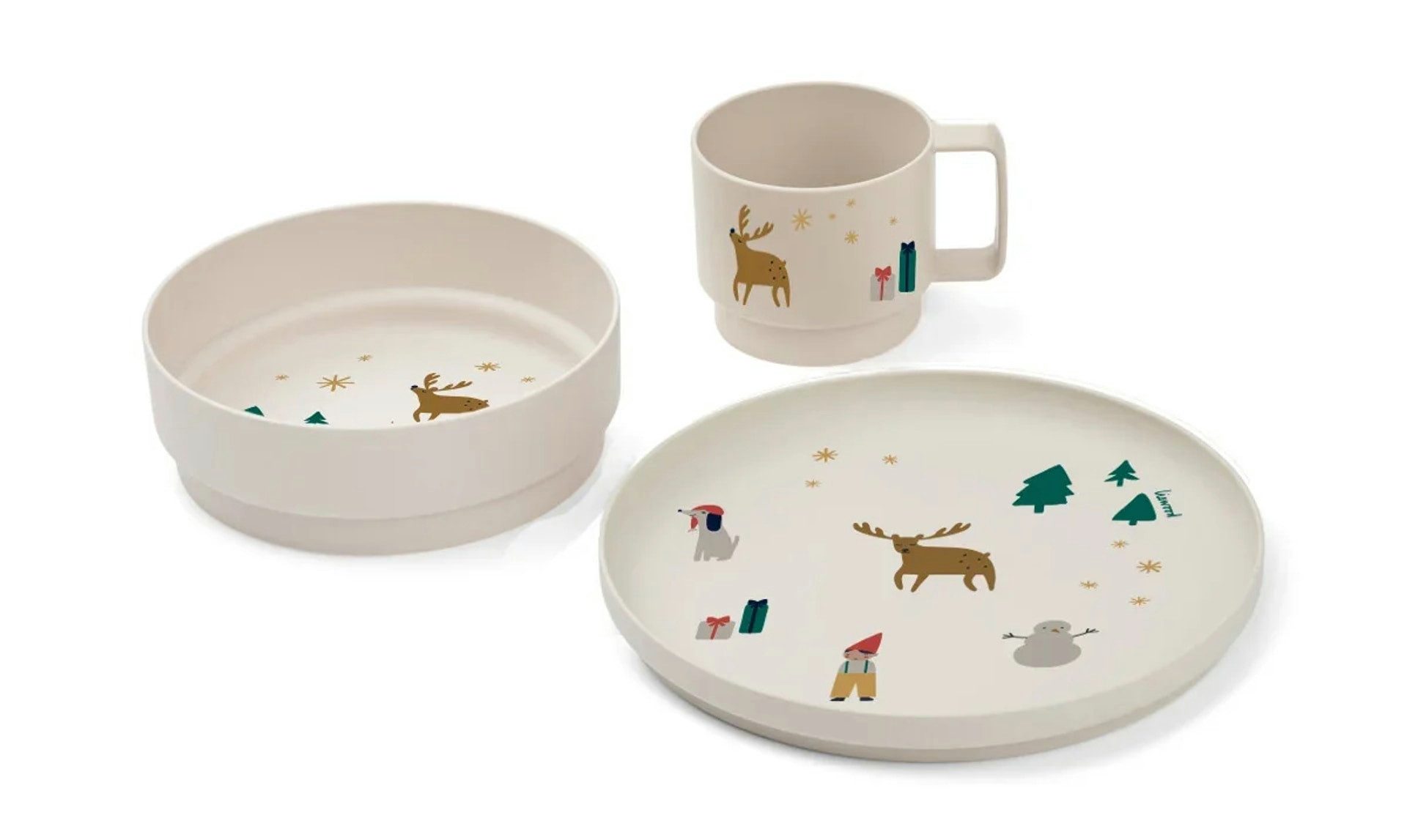 Liewood Geschirr-Set Geschirrset, Weihnachtsgeschirr Set, Geschirr für Weihnachten - Archi