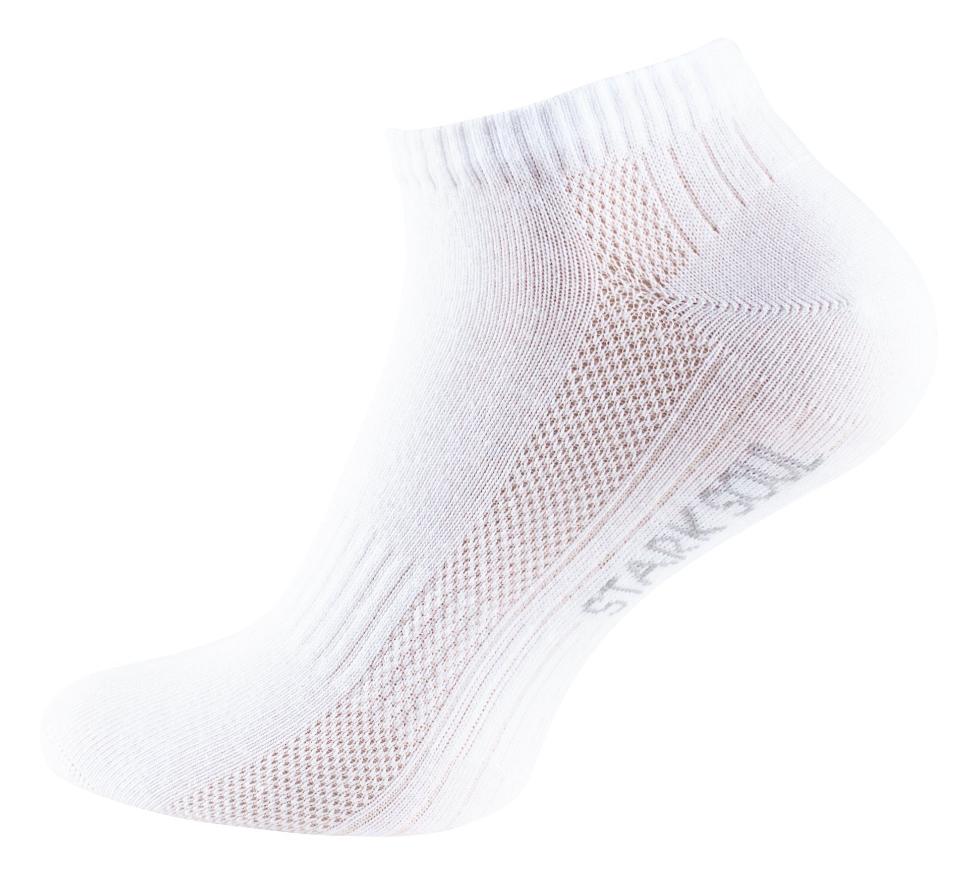 Premium Unisex 6 Stark Qualität, Sneaker Socken Soul® Weiß & Paar Baumwolle, Sneakersocken für gekämmte Mesh Damen Herren
