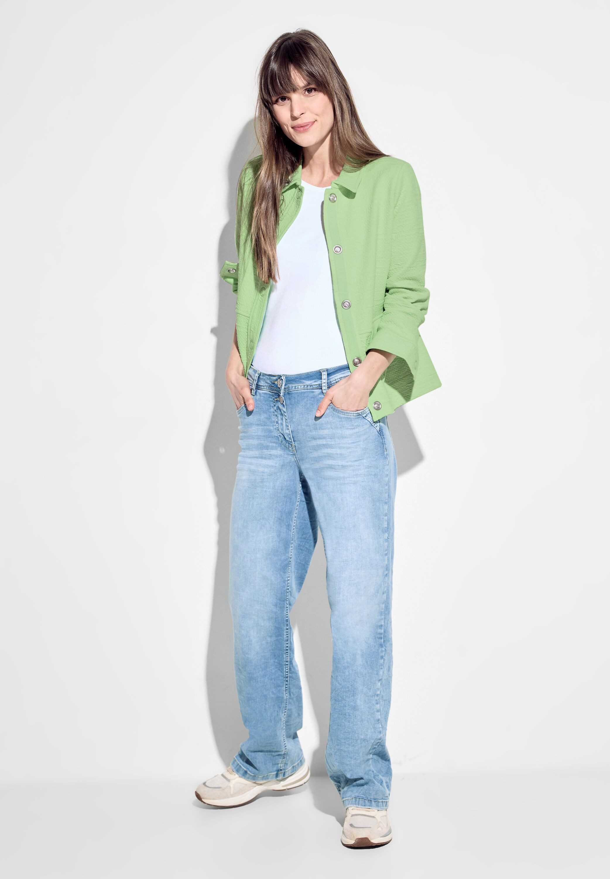 CECIL Kurzjacke aus softem Materialmix