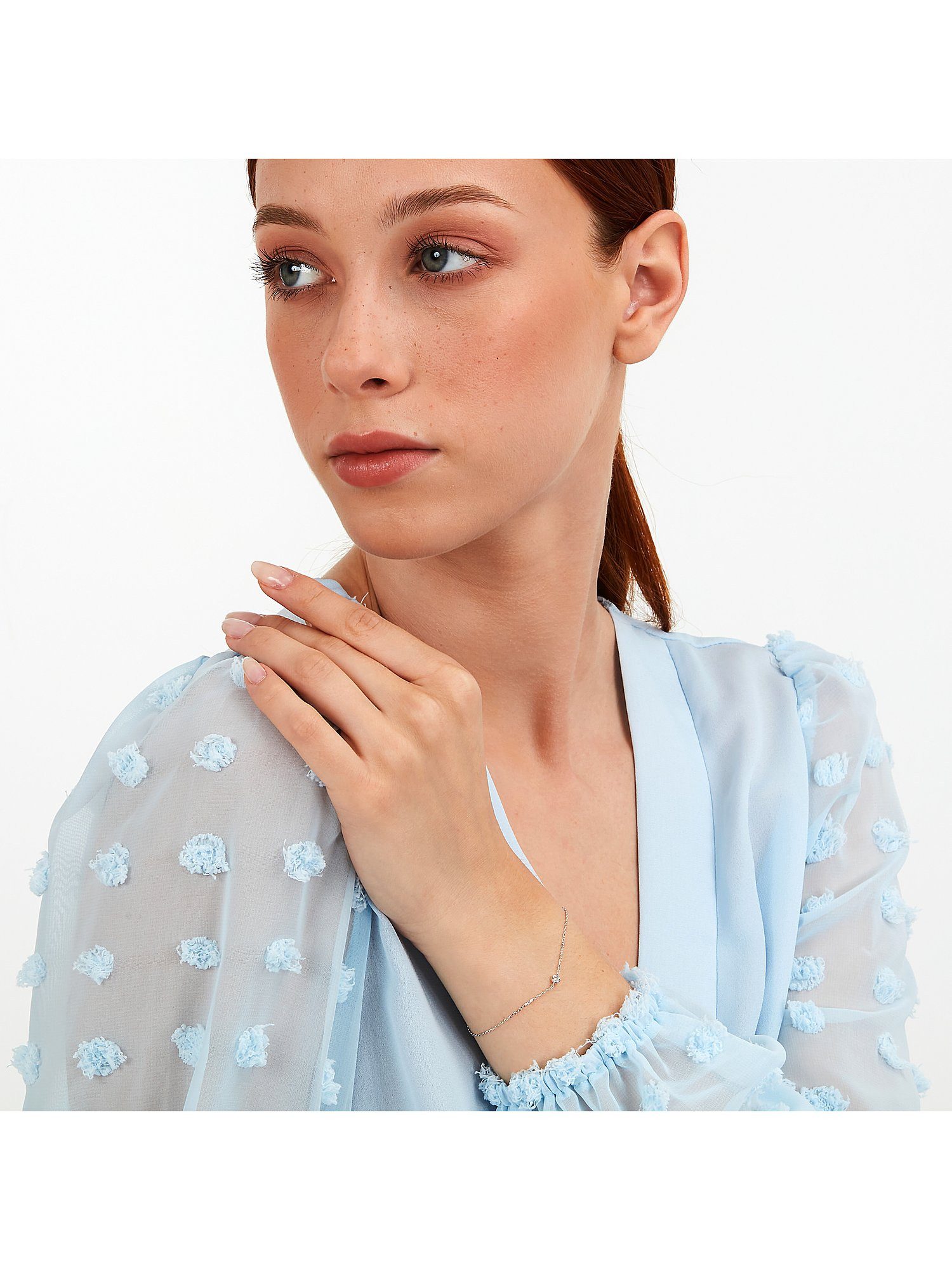 CHRIST Armband CHRIST Damen-Armband 750er Weißgold 1 Diamant günstig online kaufen