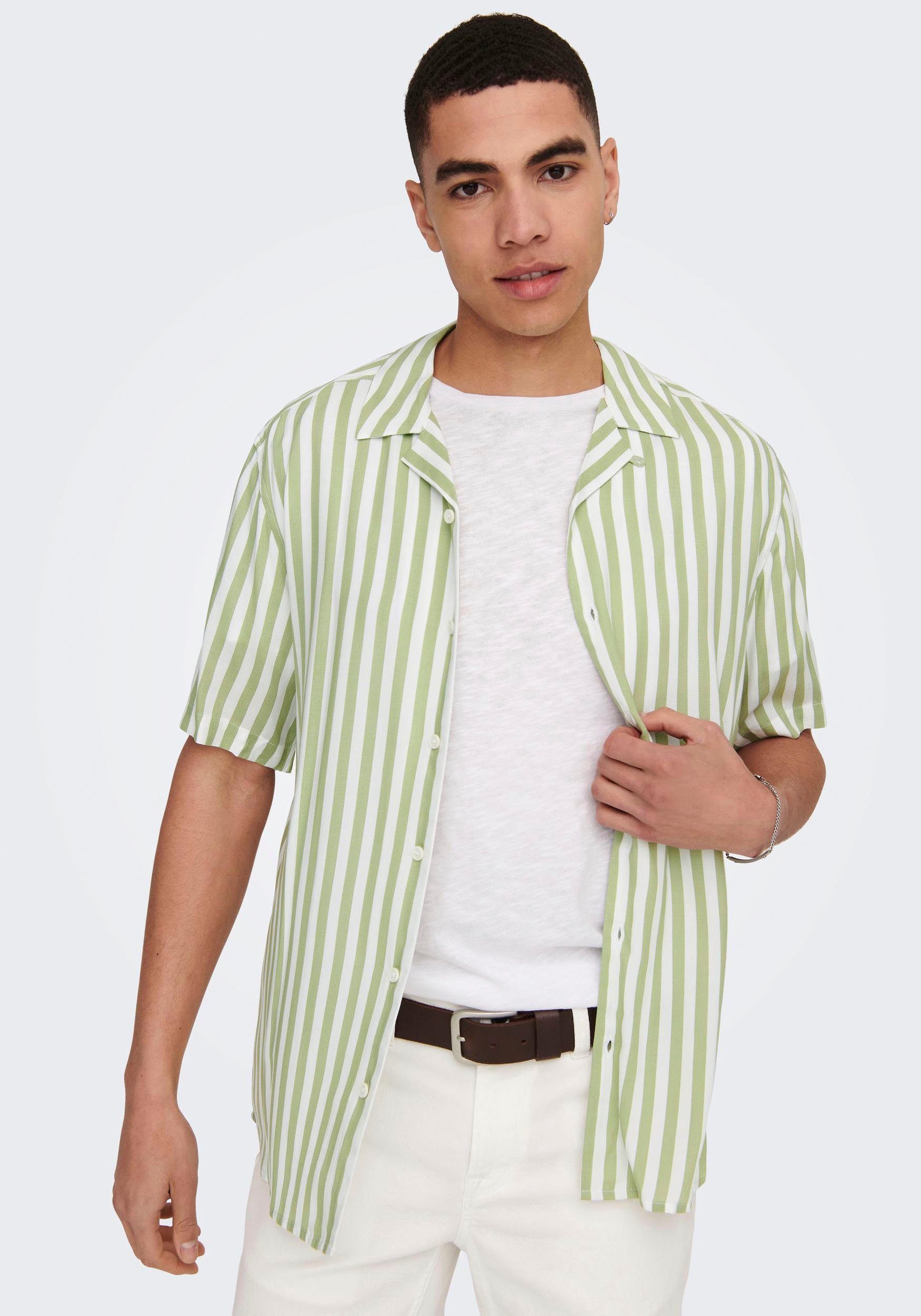 ONLY & SONS Kurzarmhemd ONSWAYNE LIFE günstig online kaufen