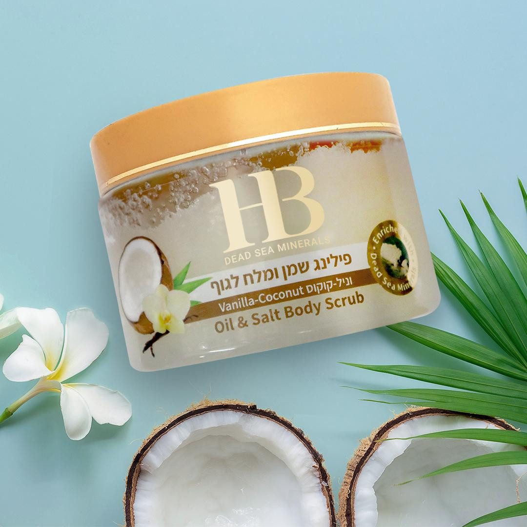 H.B. Dead Sea Minerals Körperpeeling Health&Beauty Körperpeeling, Totes Meer Salz & ätherischen Ölen 450gr