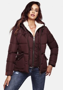 Navahoo Winterjacke Megan stylische Damen Steppjacke mit Teddyfutter