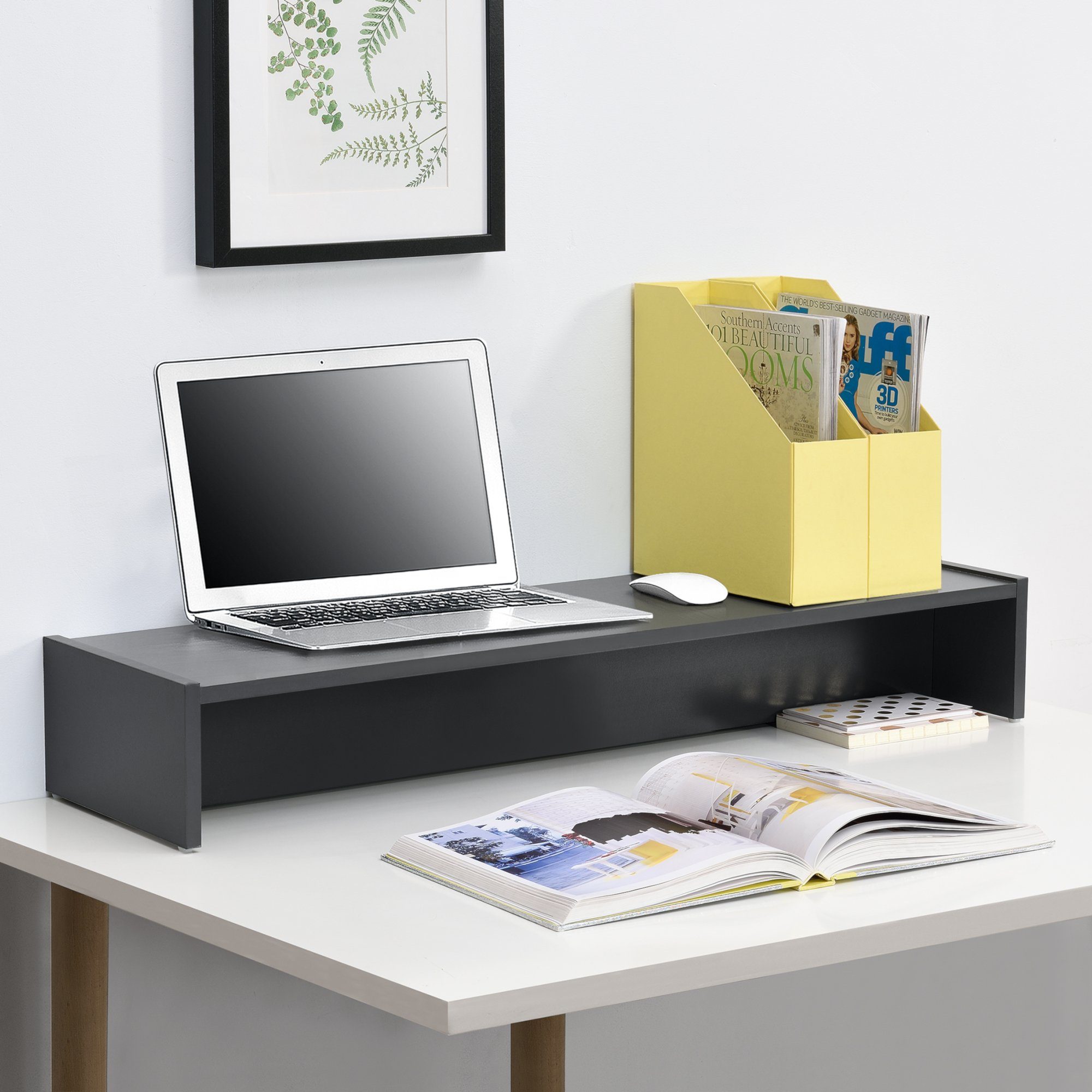 en.casa TV-Regal, »Flensberg« Monitorerhöhung 100x27x15cm - günstig online kaufen
