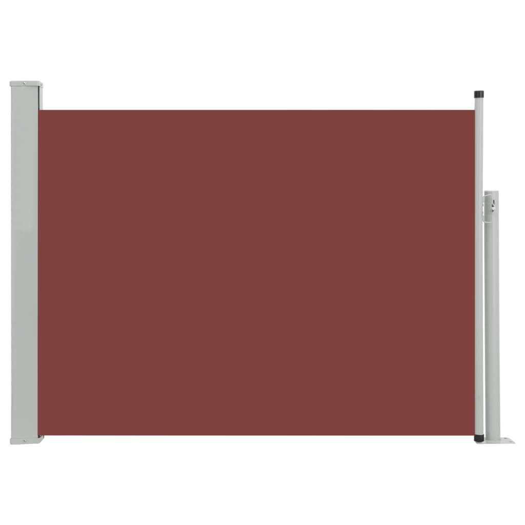 vidaXL Seitenmarkise 117 x 500 cm Ausziehbare Seitenmarkise 120x500 cm Braun