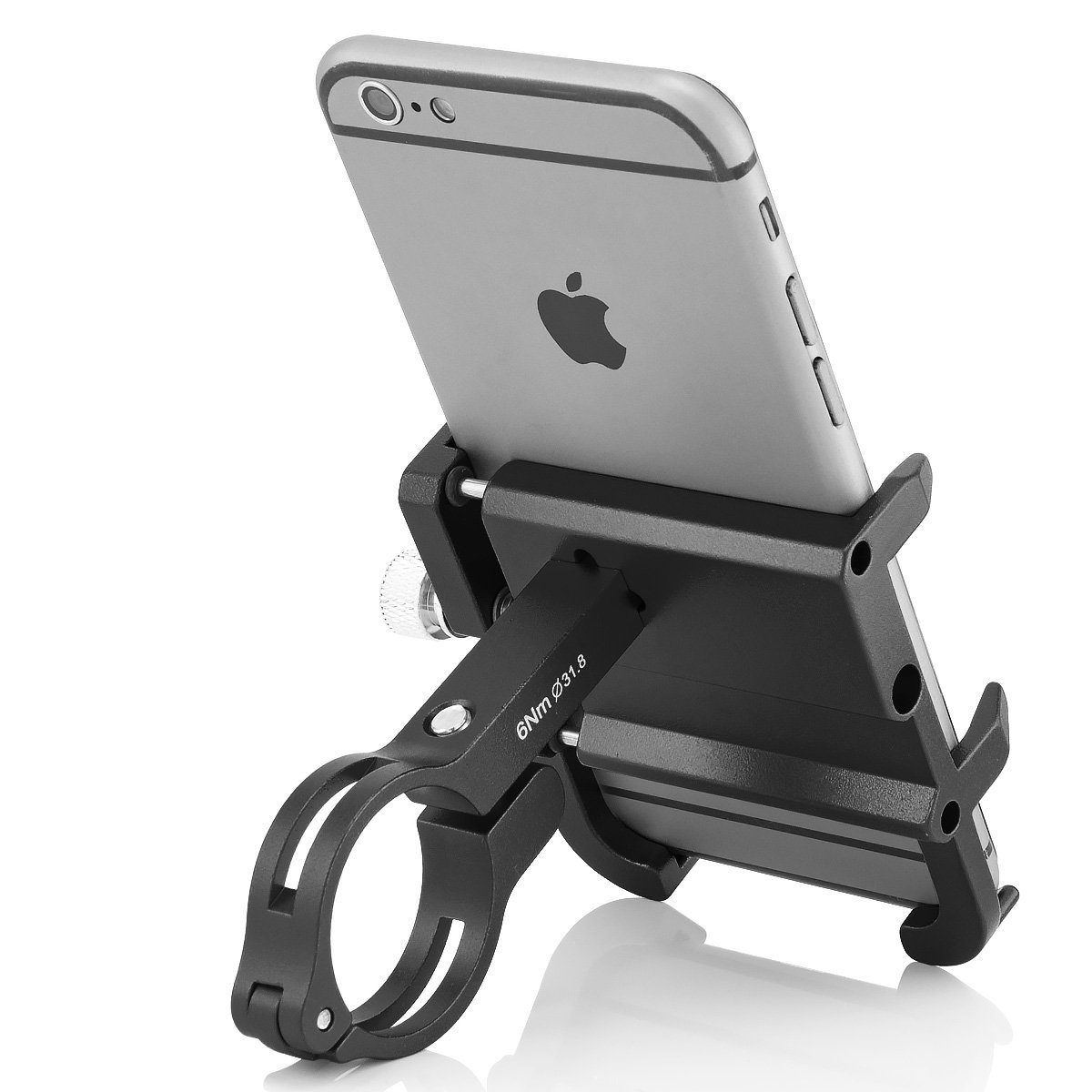 MidGard Smartphone-Halterung PRO3 Fahrrad Handy-Halterung Aluminium Motorrad e-Bike Universal, (für 4,7-7,2 Zoll Smartphone, Navi) – Bild 3 von 5
