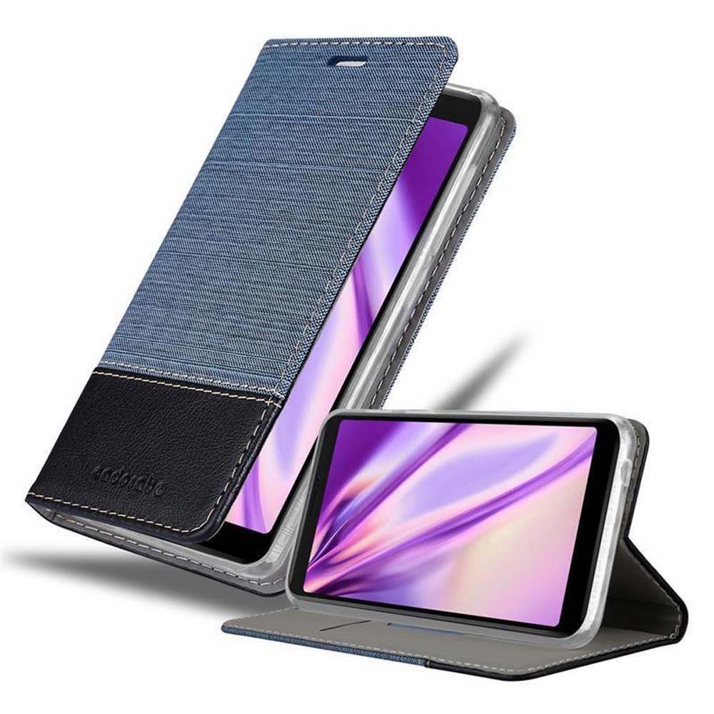 Cadorabo Handyhülle für WIKO Y60 Hülle WIKO Y60, Klappbare Handy Schutzhülle - Hülle - mit Standfunktion und Kartenfach