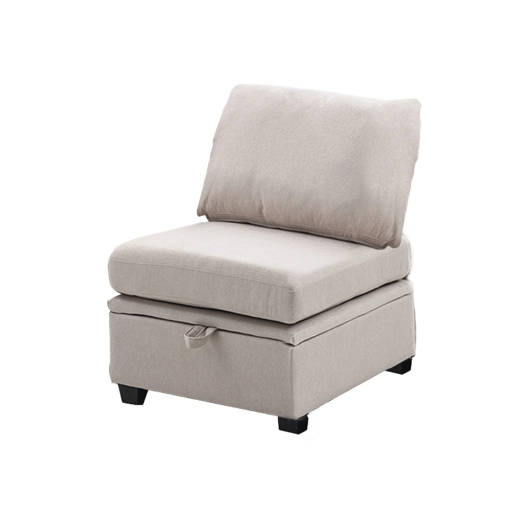 LVHOM Ecksofa Modular Loungsofa, Hockern, Stauraum, günstig online kaufen