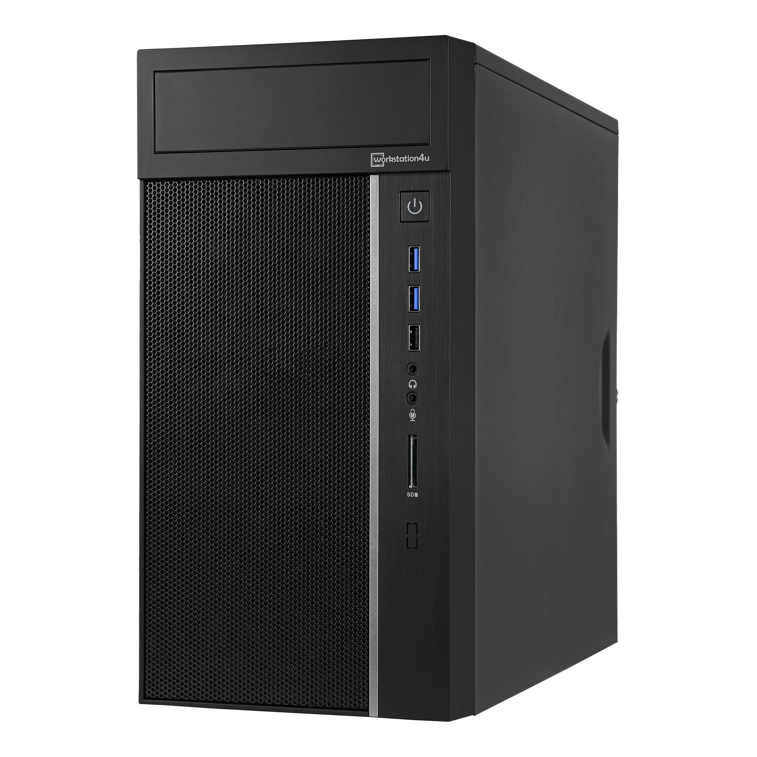 Workstation4u mATX System Tower Business-PC (Intel Core Ultra 7 265K, 64 GB RAM, 2000 GB SSD, Luftkühlung)