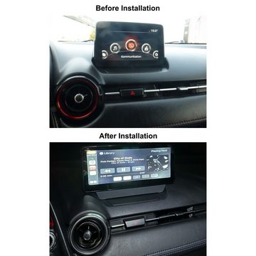 TAFFIO Für Mazda 2 DJ CX-3 10.25" Touchscreen Android Display GPS CarPlay Einbau-Navigationsgerät