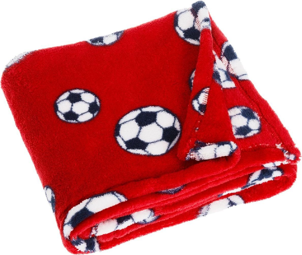 Wohndecke Fleece-Decke Fußball, Playshoes