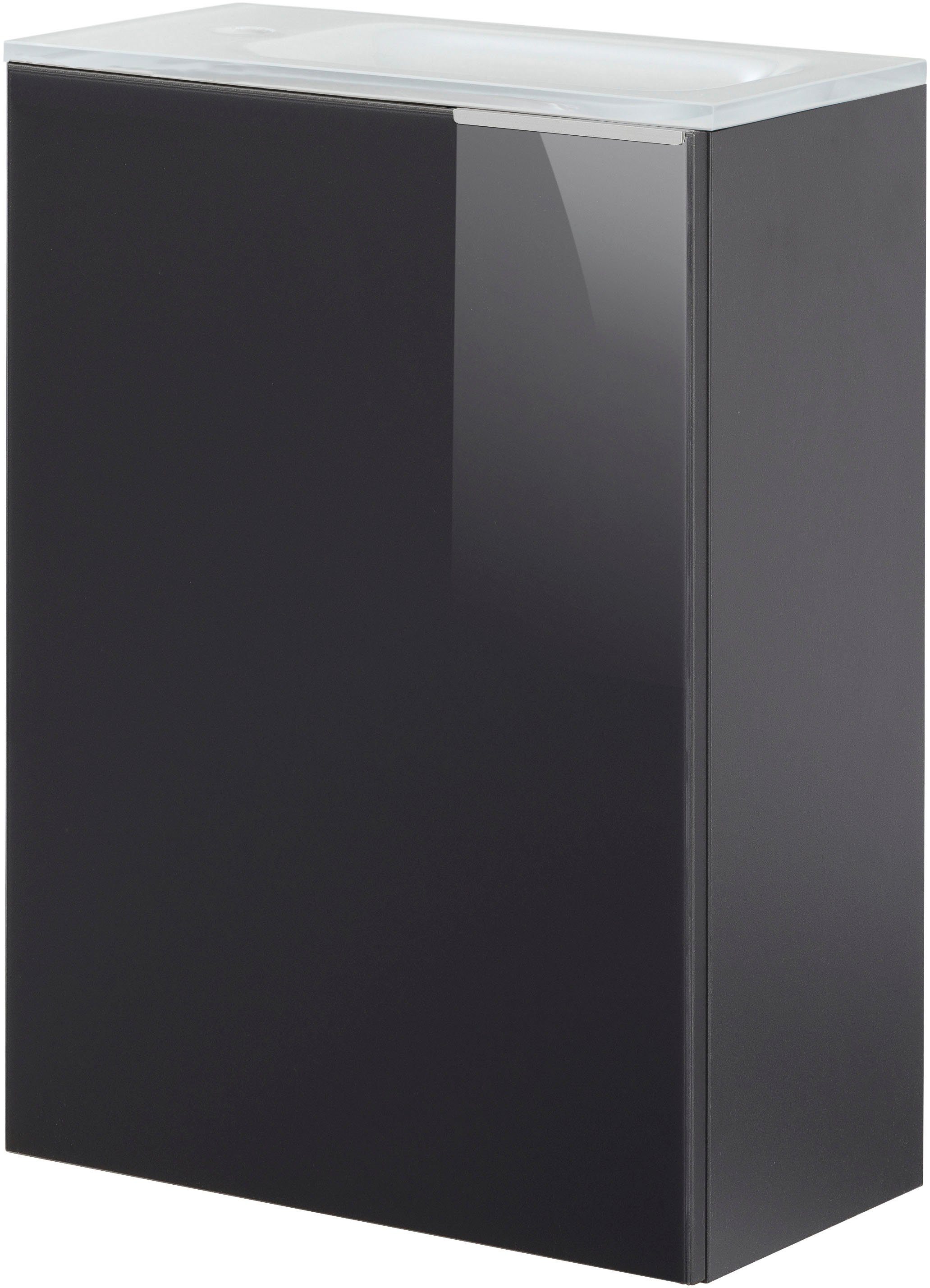 FACKELMANN Waschtisch SBC (Set), bestehend aus Becken, Beleuchtung und Unterbau, Breite ca. 45 cm