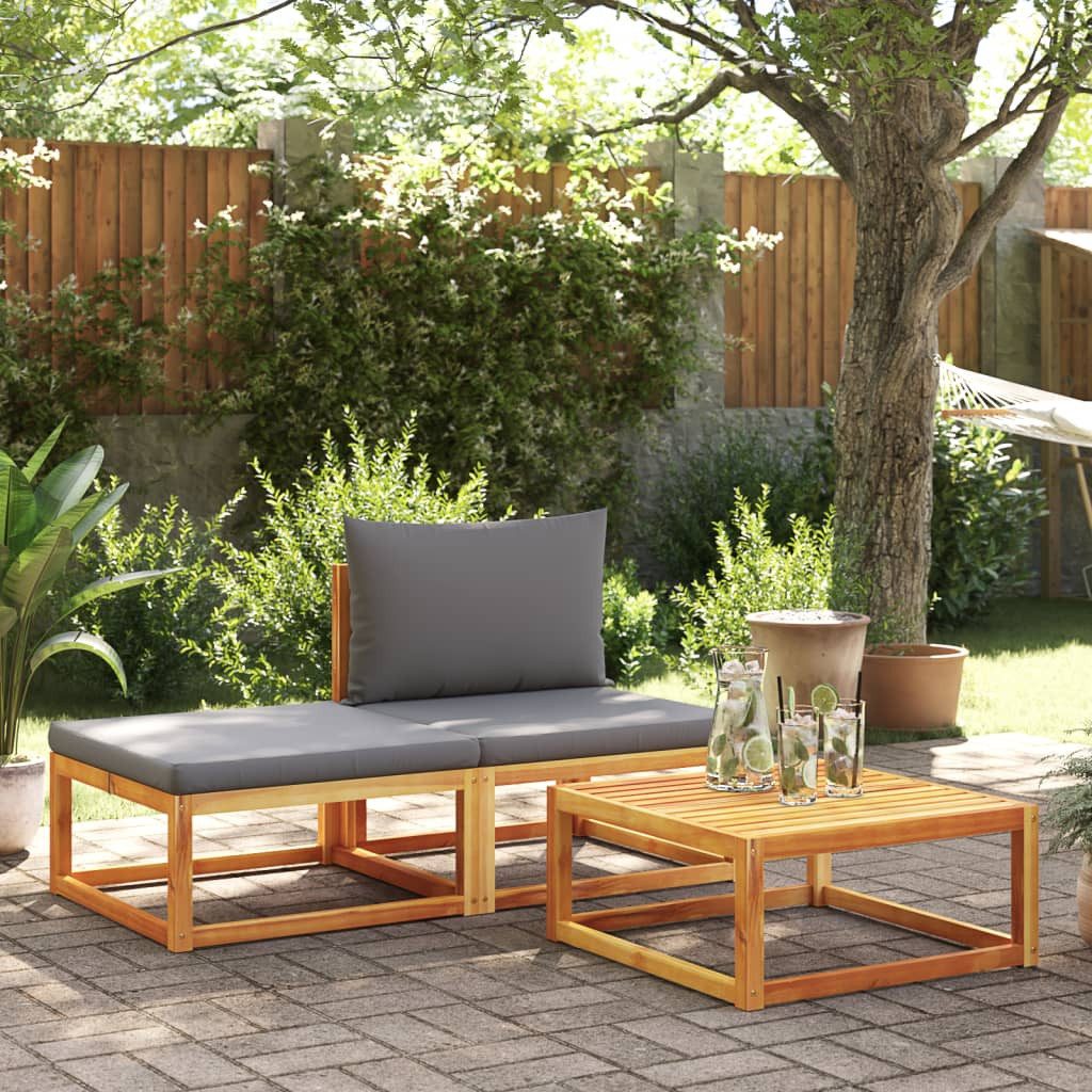 vidaXL Loungesofa Gartentisch 65x65x29 cm Massivholz, günstig online kaufen