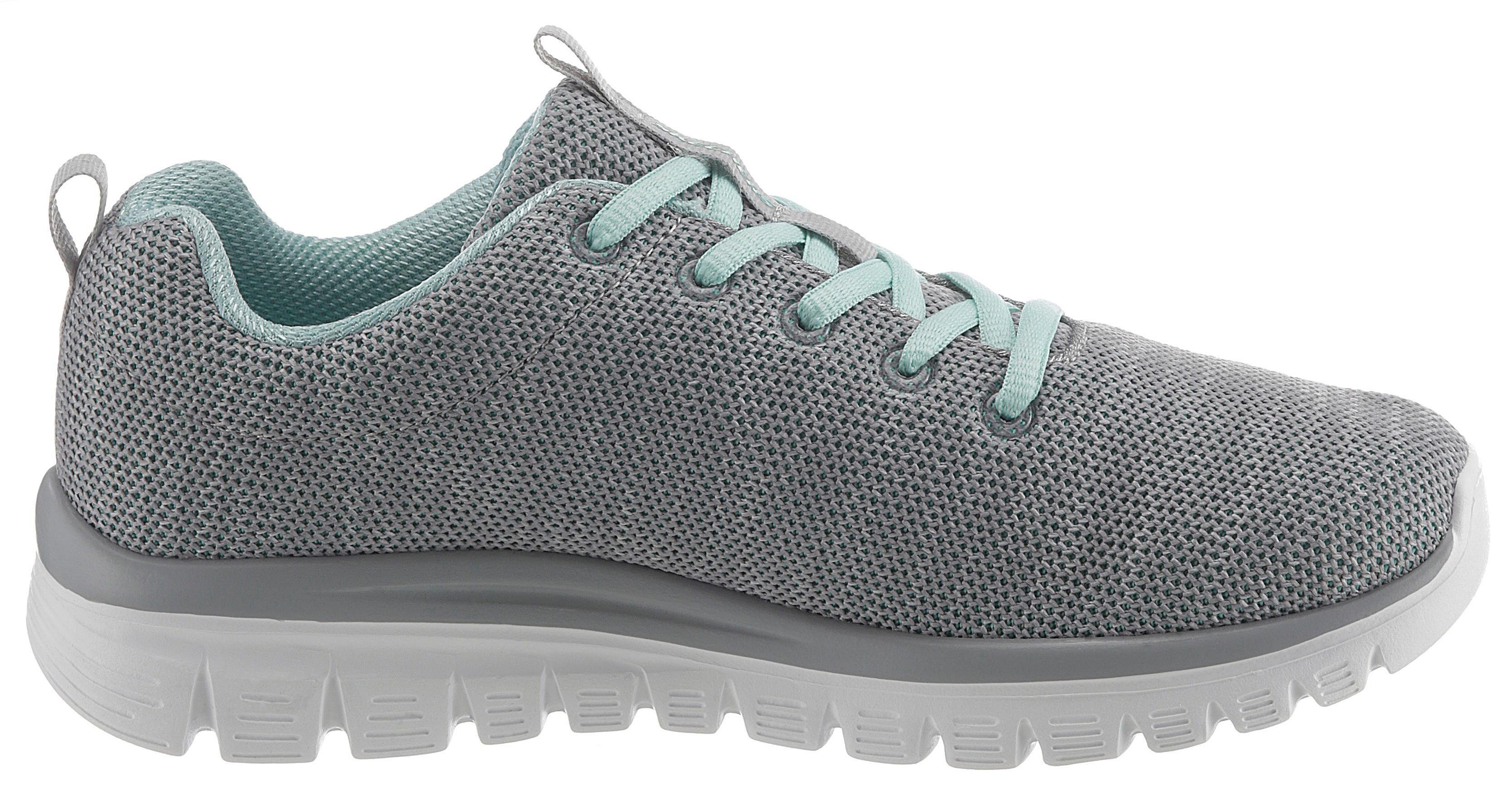 Skechers Graceful - Twisted Fortune Sneaker Freizeitschuh, Halbschuh, Schnürschuh mit Memory Foam