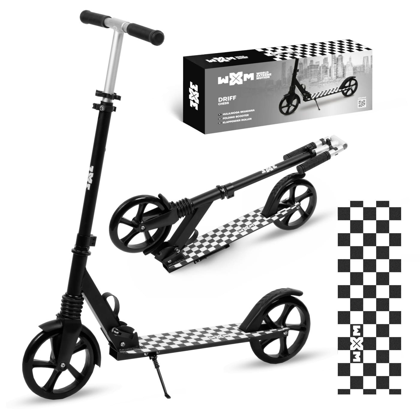 COIL Cityroller Kinderoller, Scooter, Faltbarer, Kinderscooter, Höhenverstellbar, 15 km/h, ABEC-7-Lager, Räder mit 20 cm Durchmesser, klappbares Bein, Fußbremse
