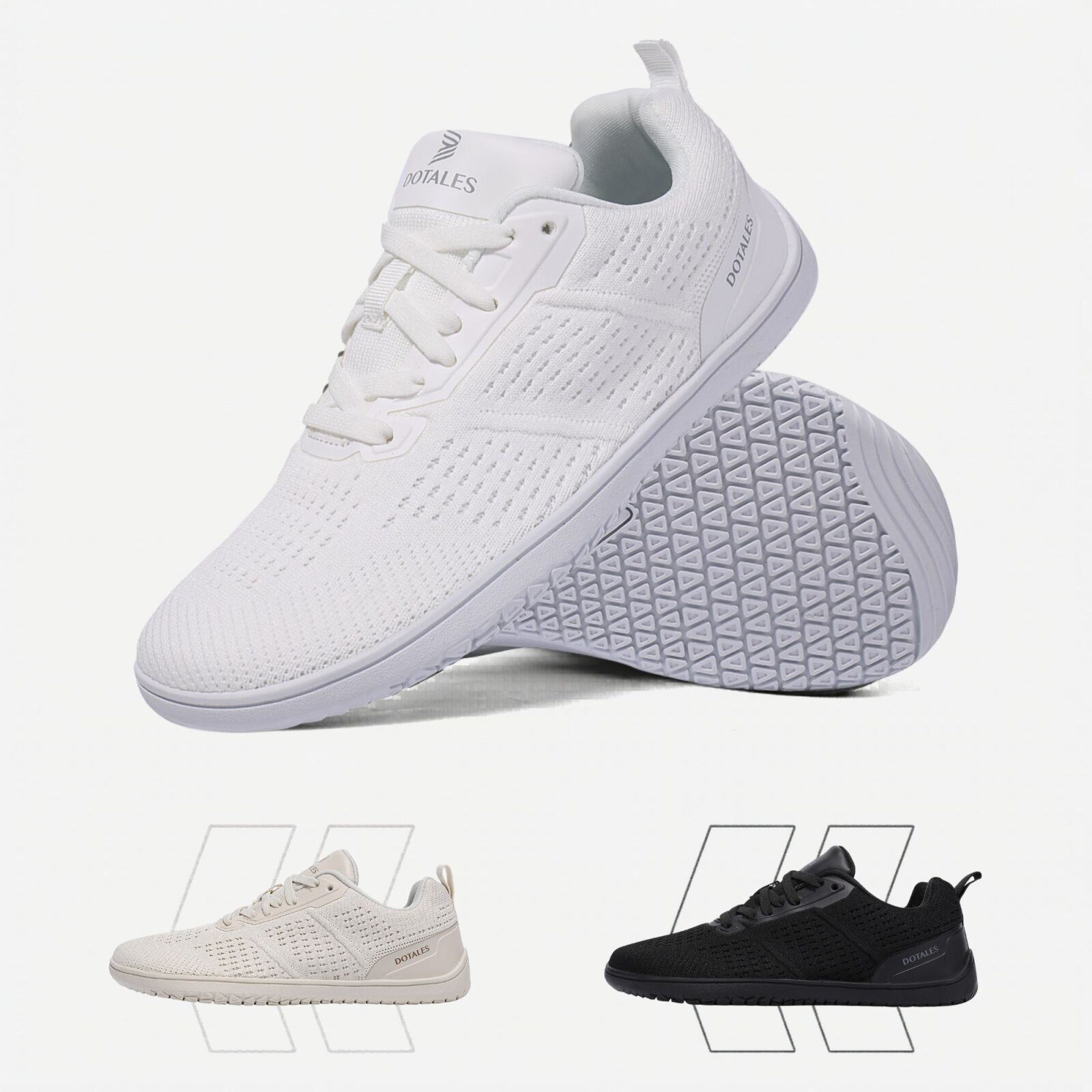 DOTALES Easystep 2.0 Barfußschuhe Damen & Herren Barfußschuh Das Original-Barfuß Sneaker, Minimalschuhe, Schnellverschluss