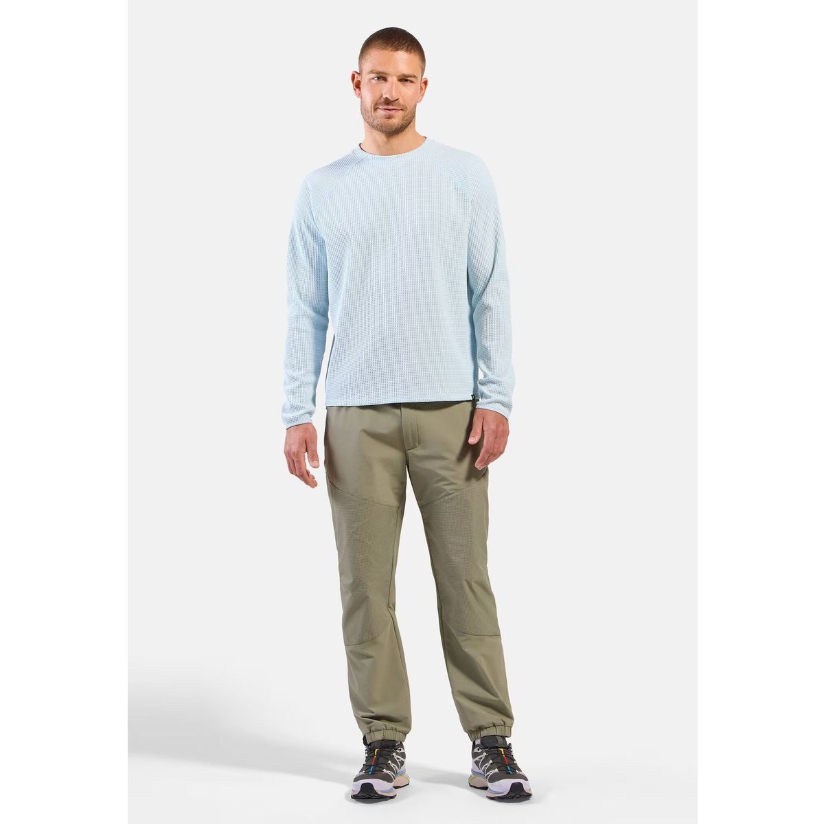 Odlo Outdoorhose Ascent Pant Vielseitige, wasserabweisende Herrenhose mit 4-Wege-Stretch und