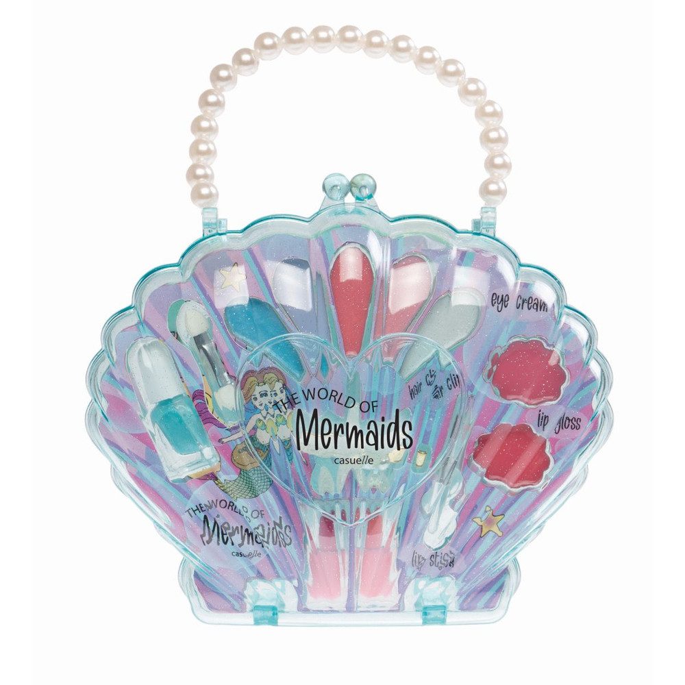 Treffina Kosmetik-Set Kosmetiktasche - The world of mermaids - Muschelform