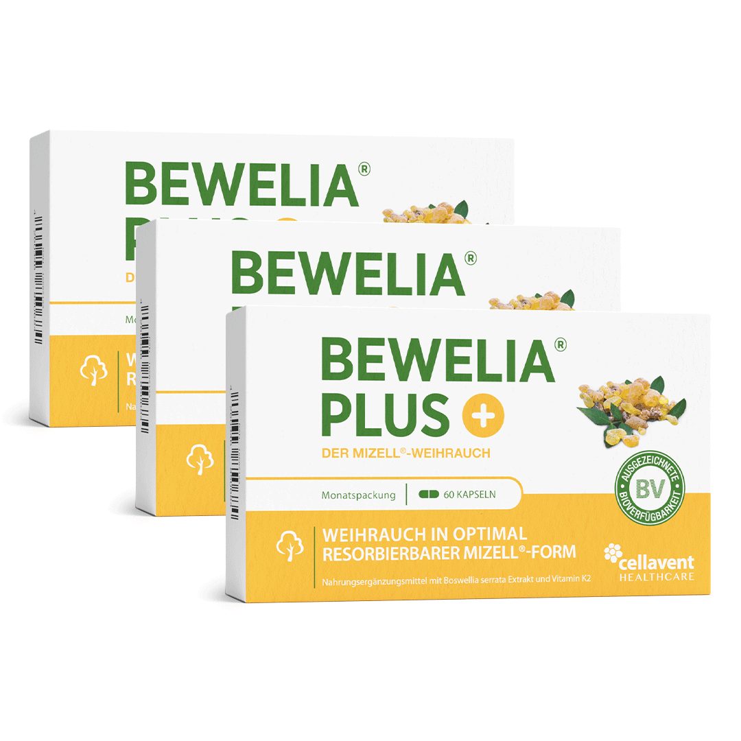 Cellavent Healthcare Mizell Weihrauchkapseln mit Vitamin K2 - Bewelia PLUS Kapseln