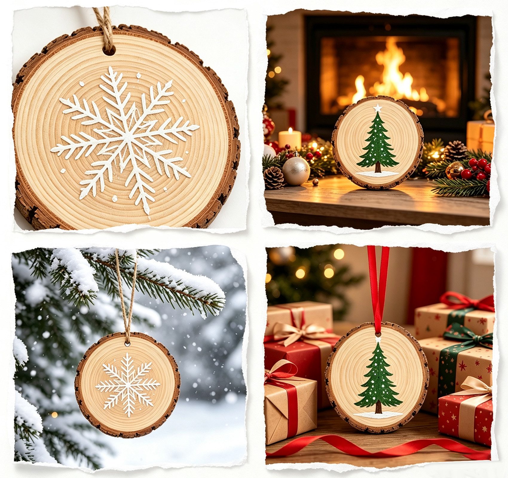 lindahandel Dekotablett Holzscheibe rund 14-15cm unbehandelt – Kiefer Naturholz (10 St), Baumscheibe ohne Loch für DIY, Deko & Hochzeit – 10mm stark – Bild 5 von 5