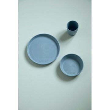 Sebra Kindergeschirr-Set Geschirr-Set MUMS Powder Blue (3-teilig)