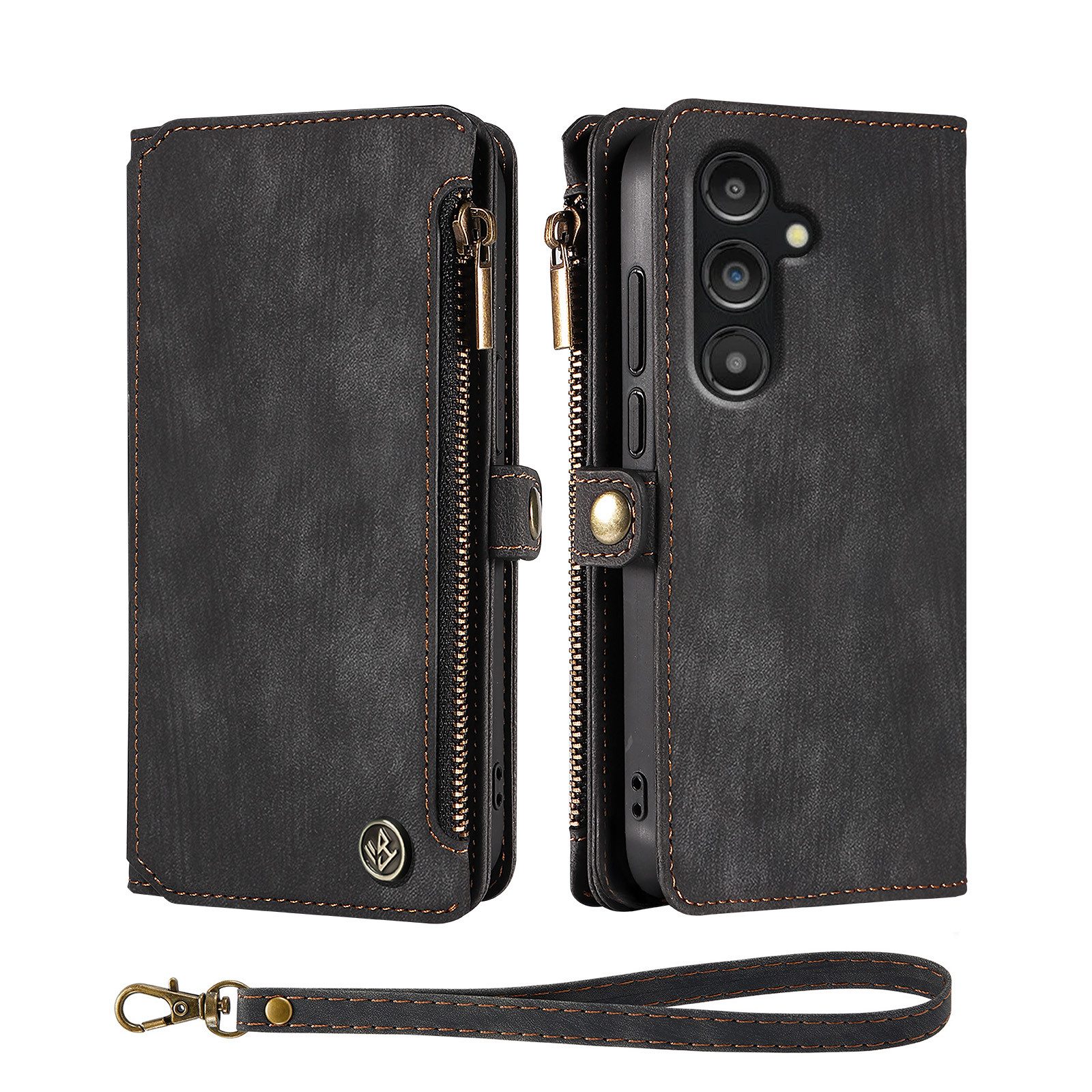 Tec-Expert Handyhülle Geldbörse Hülle mit RFID Schutz für Samsung Galaxy A17 / A17 5G 6.7 Zoll, 6.7", Klapphülle Cover Case mit Kartenfach Geldfach Münzfach – Bild 3 von 5