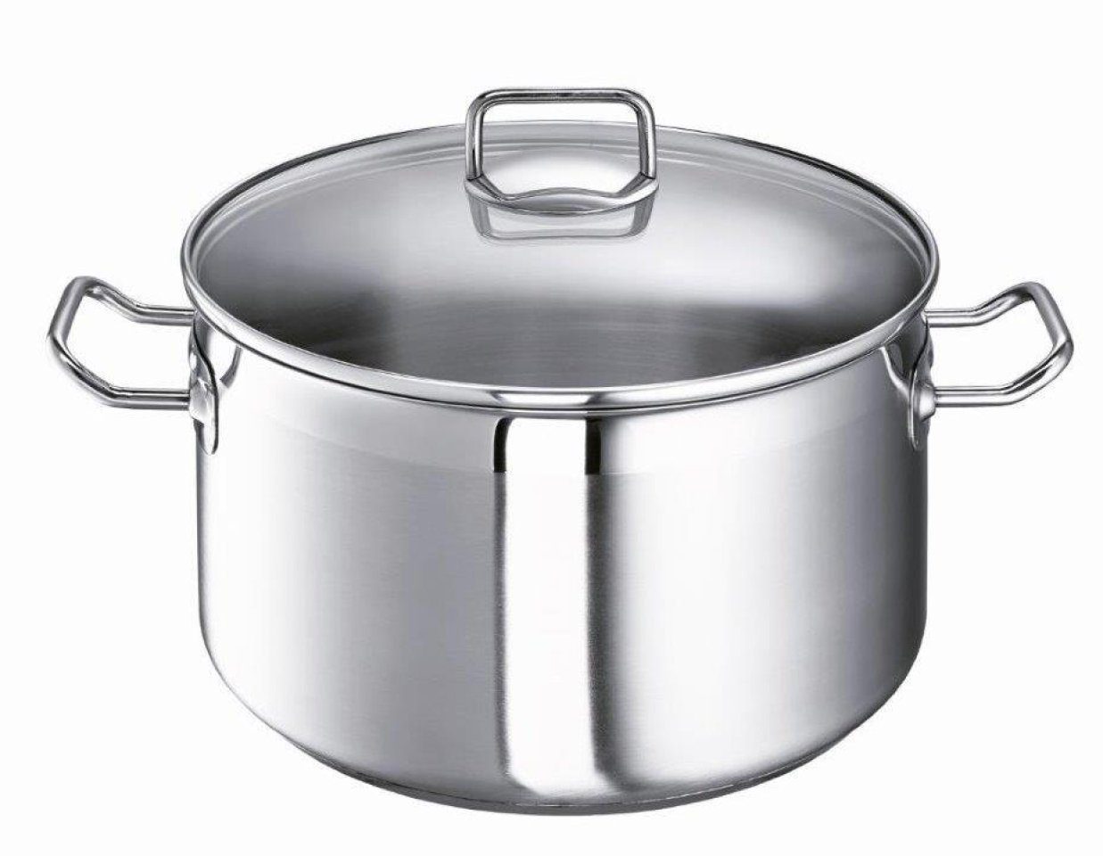 SCHULTE-UFER Kochtopf Profi-Star, Edelstahl (Set, 2-tlg., 1 x Topf, 1 x Deckel), Ø 28 cm