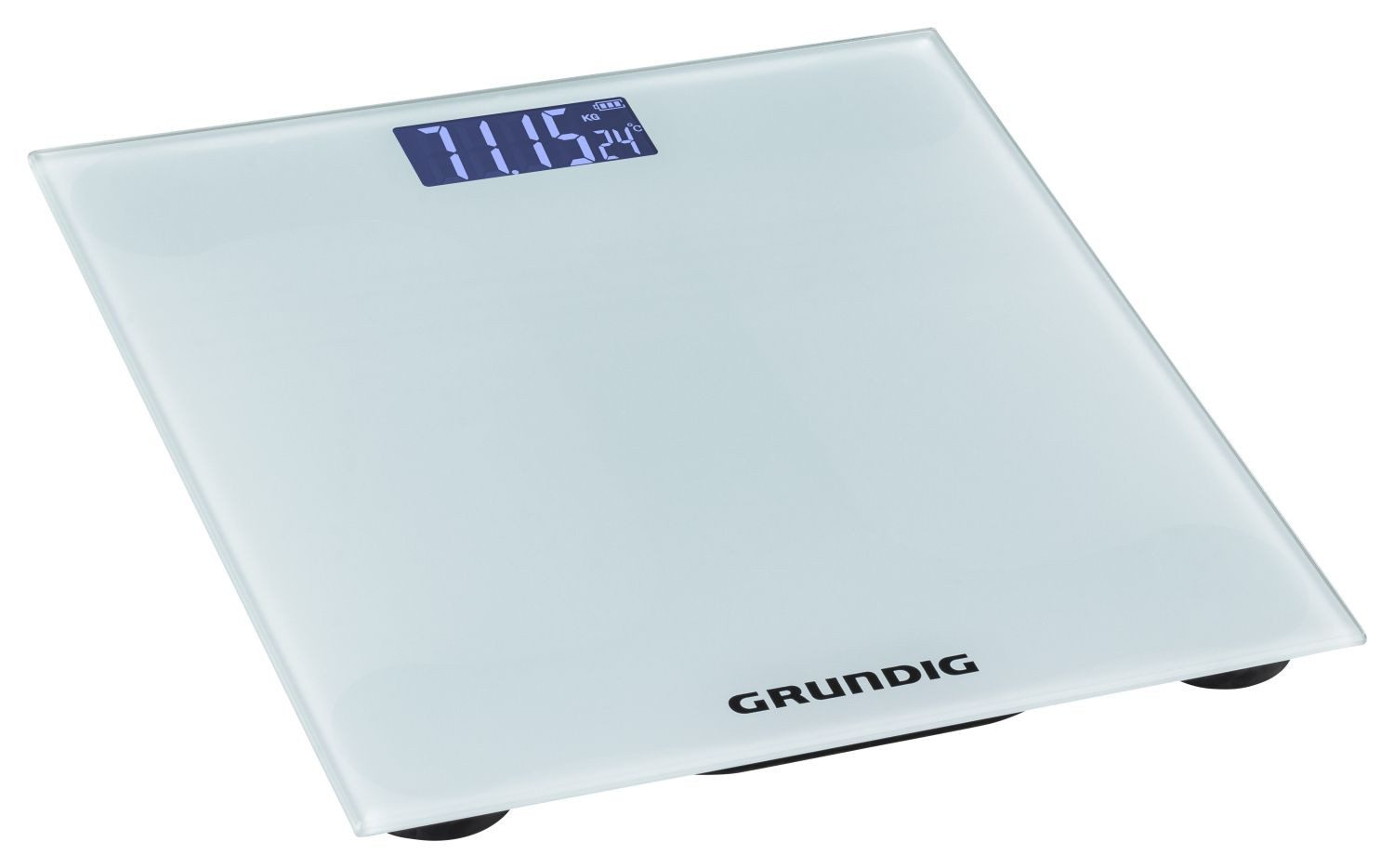 Grundig Personenwaage Digitale Personenwaage 28x28cm bis 180kg LCD-Display Körperwaage Waage