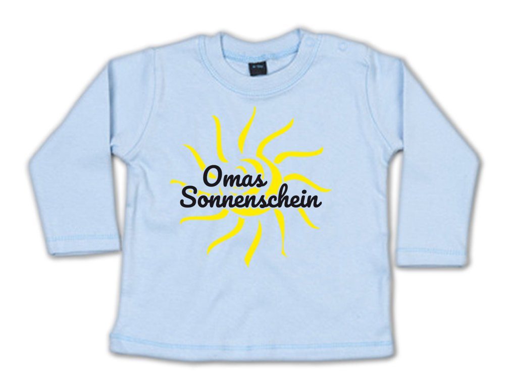 G-graphics Longsleeve Omas Sonnenschein Baby Sweater, Baby Longsleeve T, mit Spruch / Sprüche, mit Print / Aufdruck, Geschenk zu jedem Anlass
