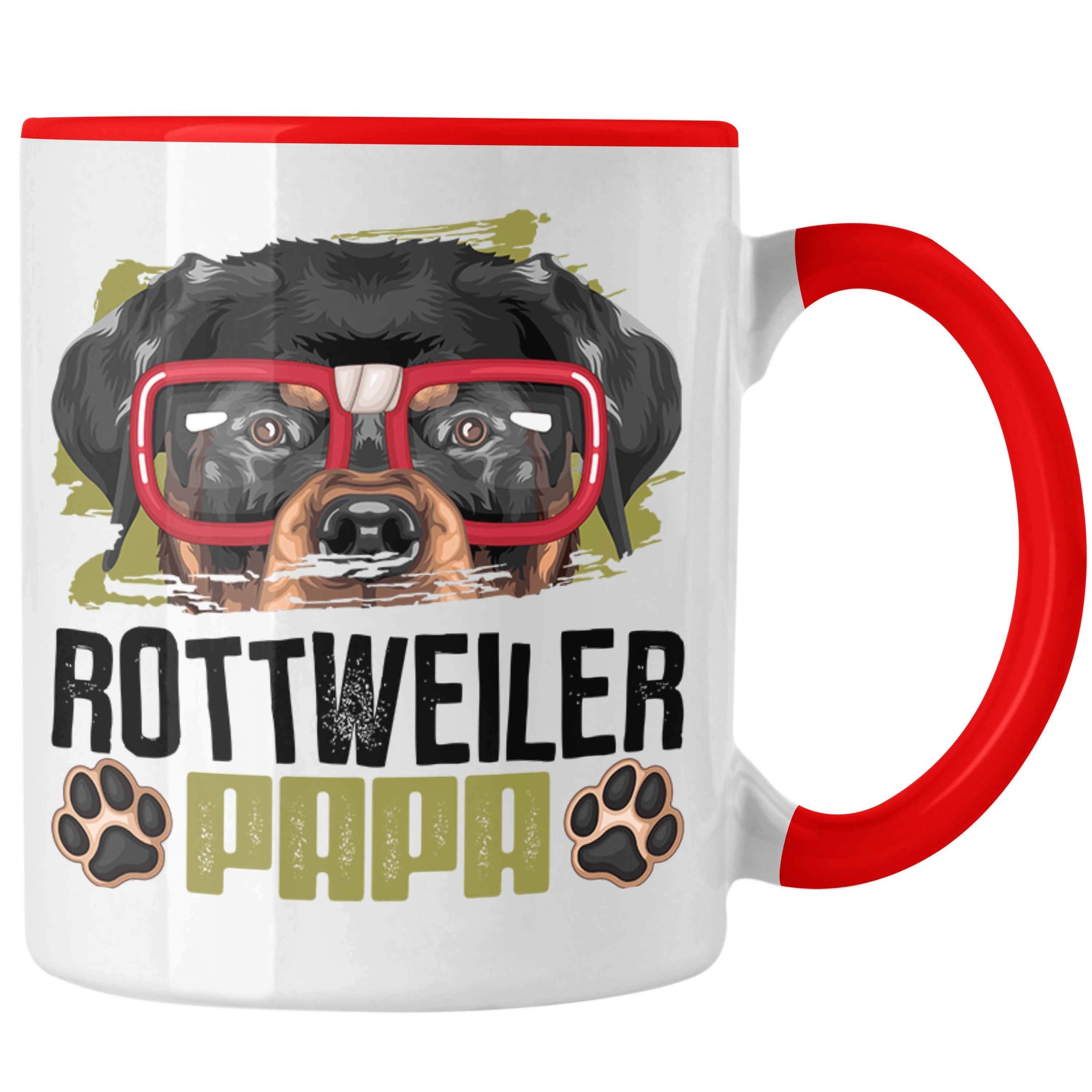 Trendation Tasse Rottweiler Papa Besitzer Tasse Geschenk Lustiger Spruch Geschenkidee R