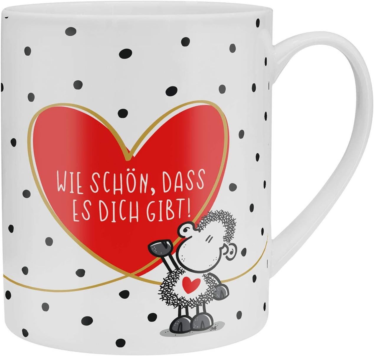 Sheepworld Tasse Tasse Tee- Kaffeetasse Kaffeebecher Geschenk XL 60cl Sheepworld GIBT, Material: Porzellan