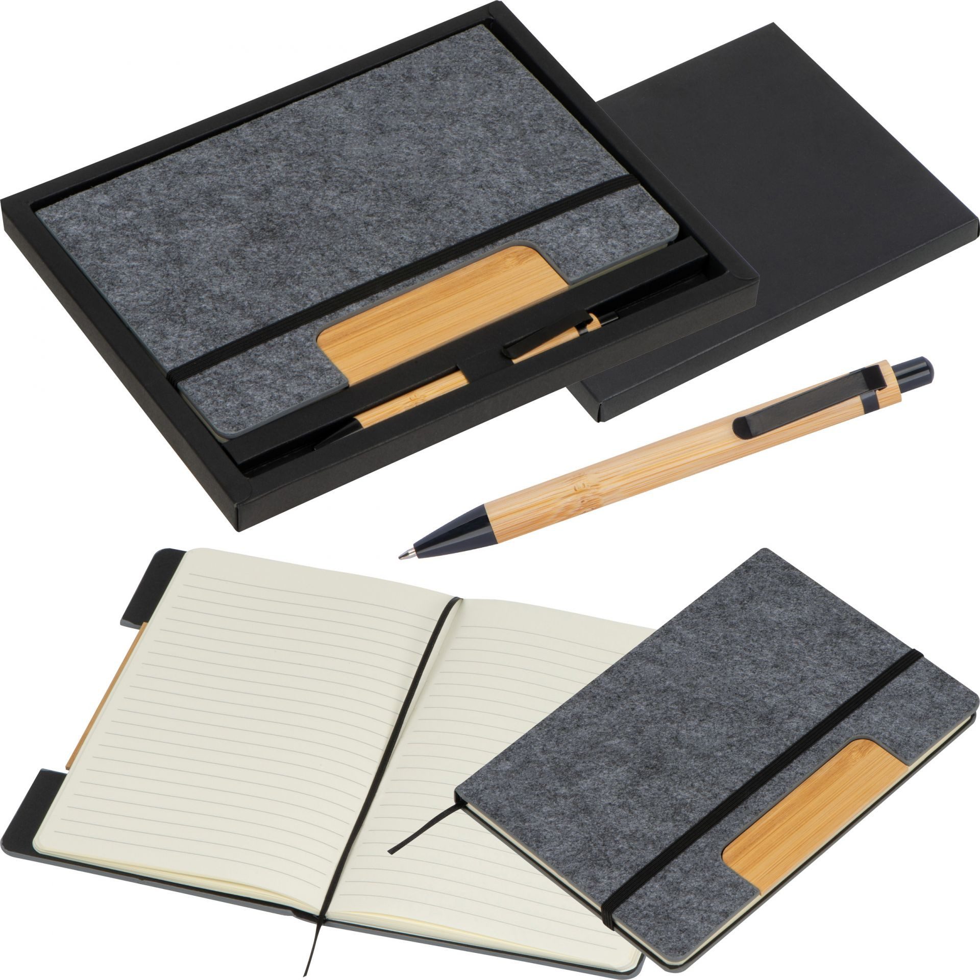 Easy Gifts Notizbuch Geschenkset / mit Notizbuch A5 und Kugelschreiber