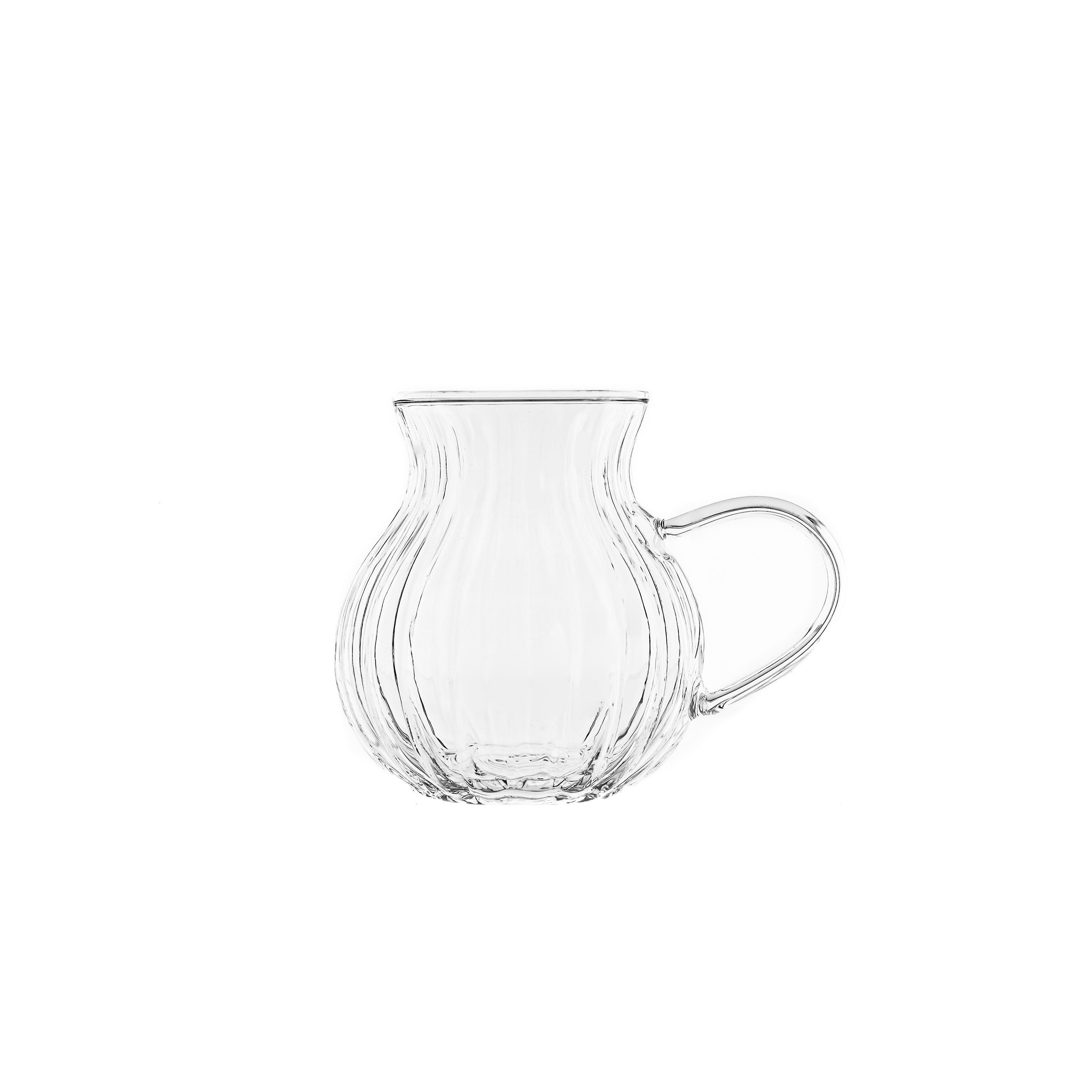 Almina Teeglas Luana La Manila, 6-tlg., Glas, 6-teiliges Gläser-Set mit Henkel, 220 ml