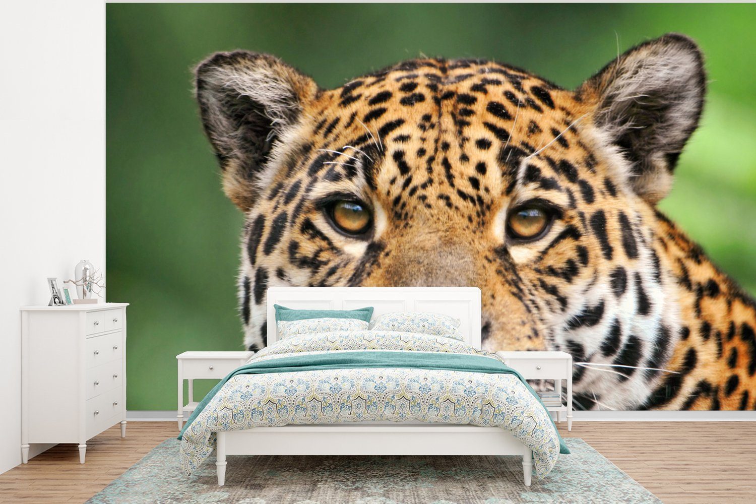 empfohlen MuchoWow Fototapete Leopard - Gefleckt, Matt, Wallpaper bedruckt, Schlafzimmer, Vinyl St), (6 Natur für Tapete Wohnzimmer, Kinderzimmer, 