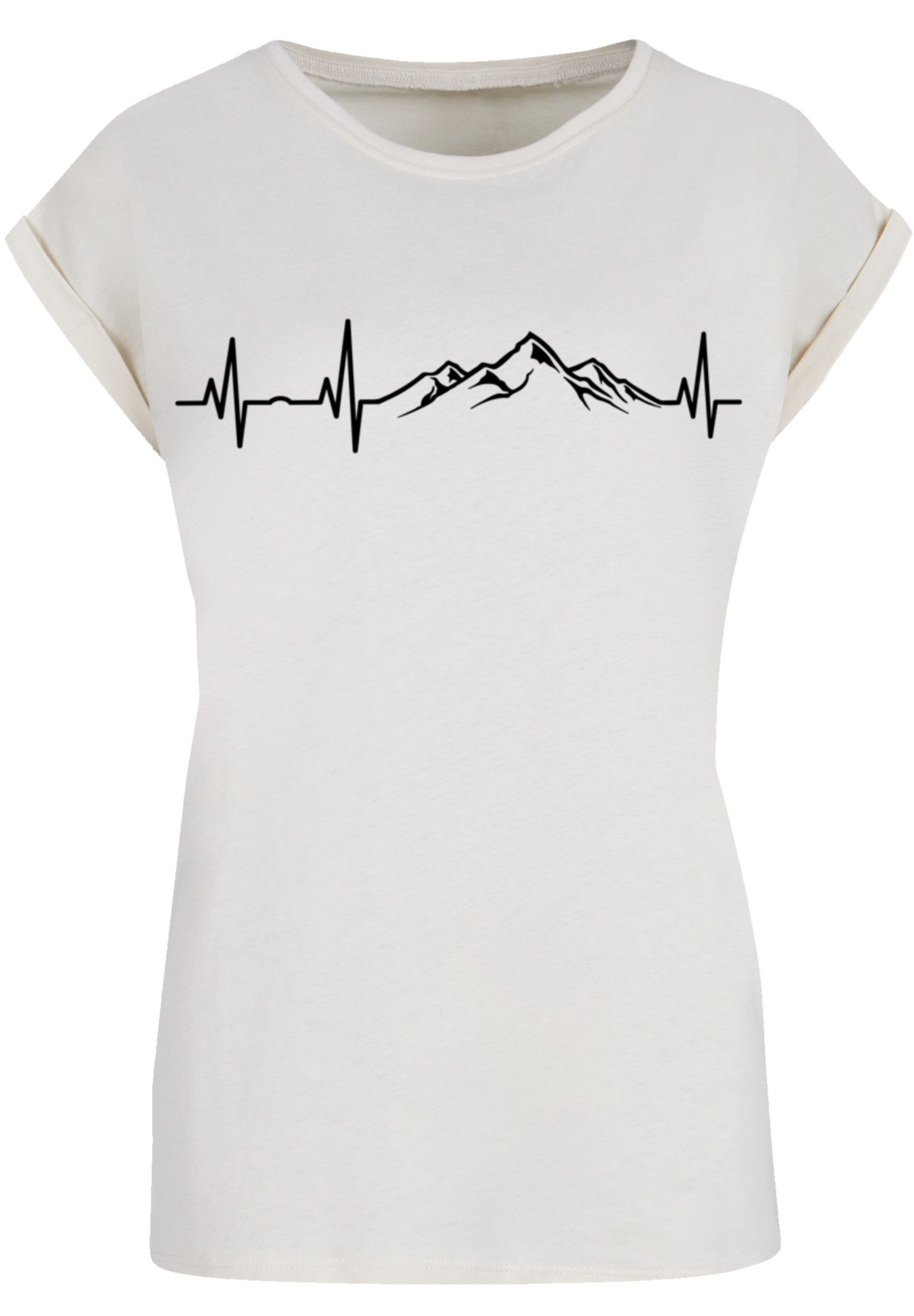 F4NT4STIC T-Shirt Herzschlag Berge Wandern Premium günstig online kaufen