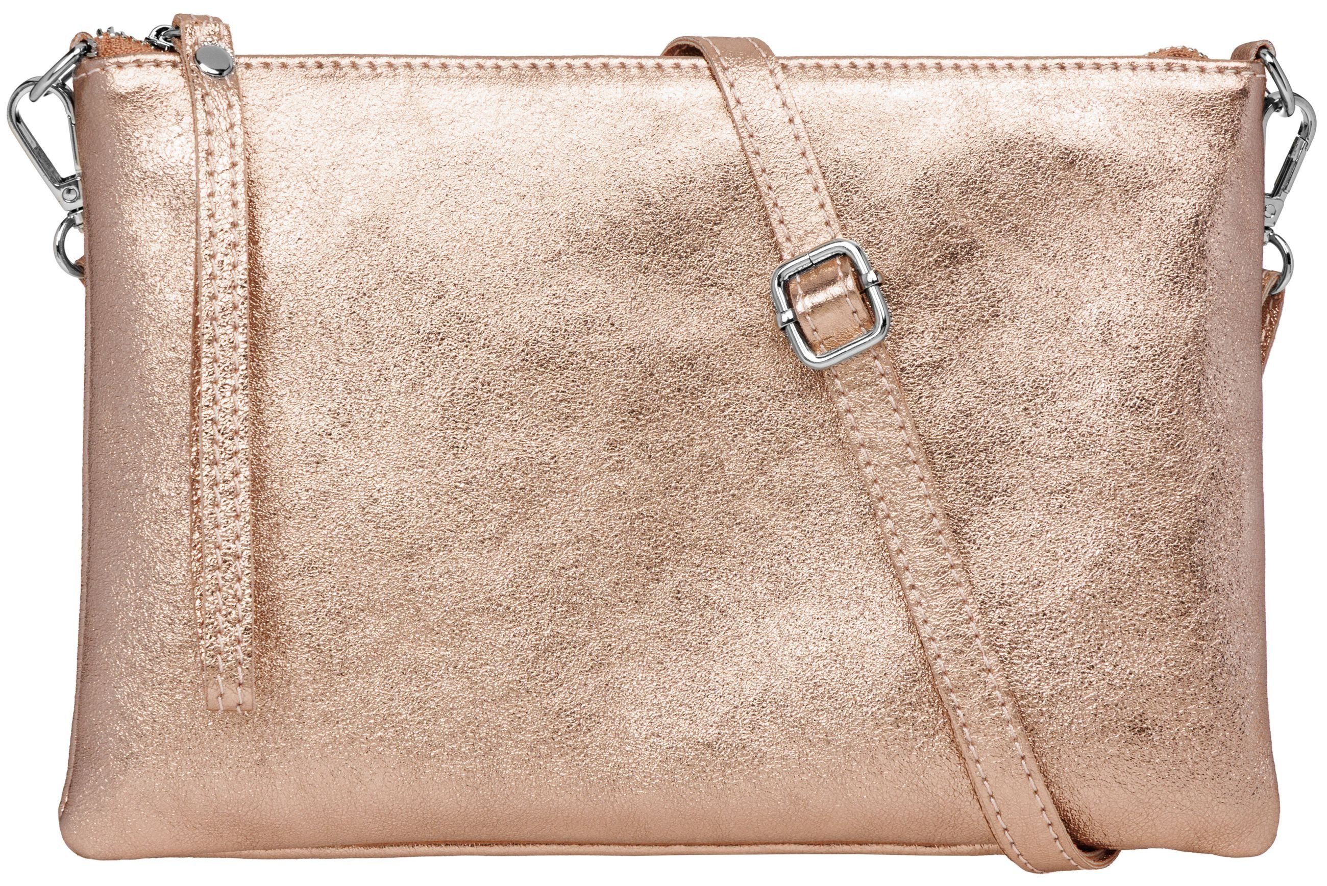 Caspar Clutch XL Leder Umhängetasche Damen günstig online kaufen