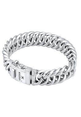 Kuzzoi Silberarmband Herren Panzerkette Kastenverschluss 925 silber