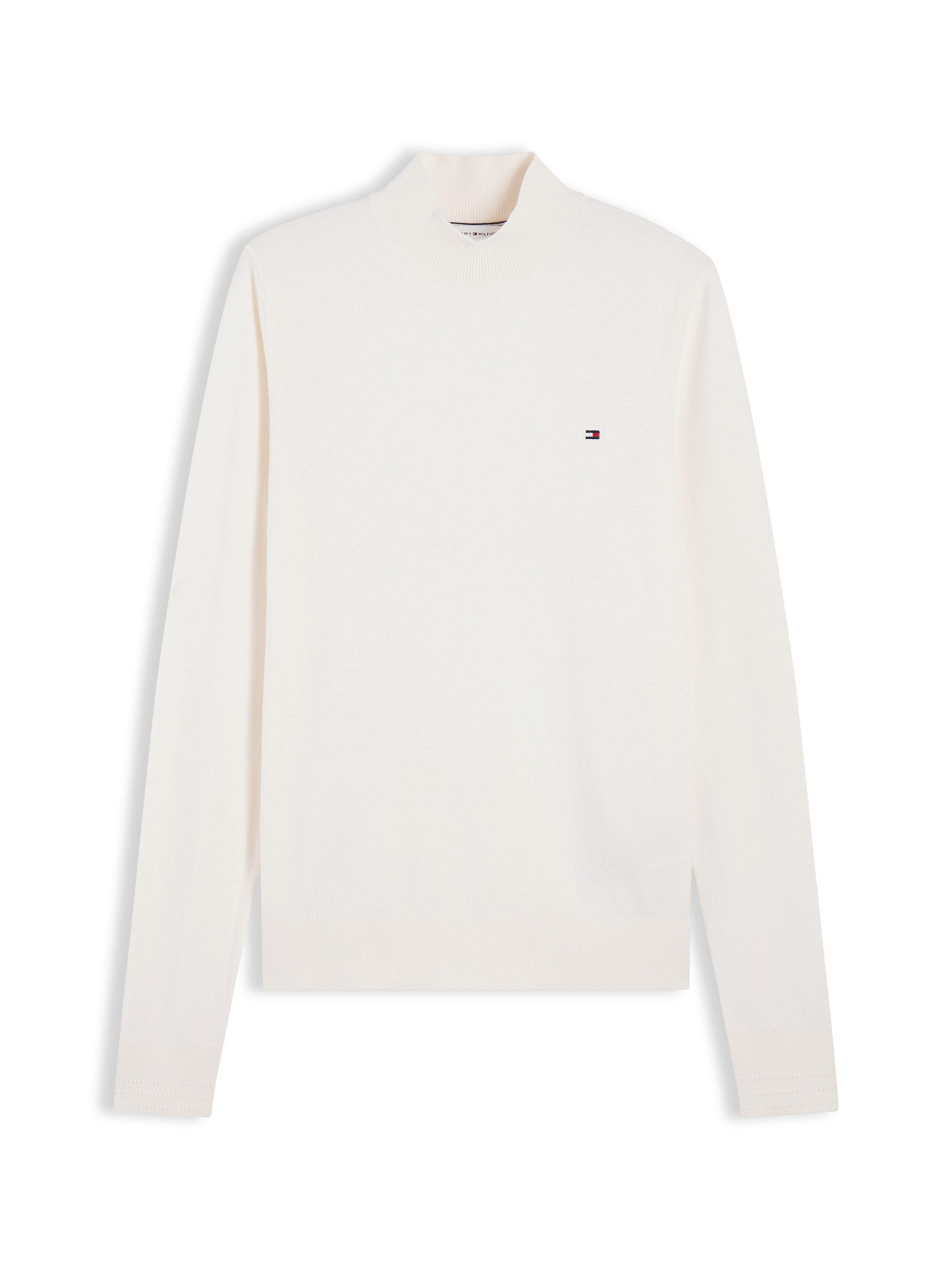 Tommy Hilfiger Strickpullover COTTON JERSEY SLIM MK-NK SWT Baumwollmischung, slim fit – Bild 5 von 5