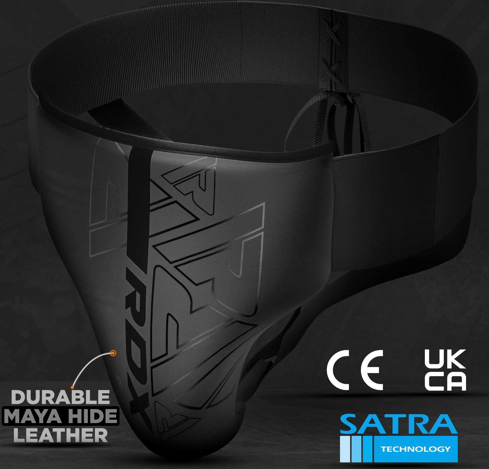 RDX Sports Tiefschutz RDX Groin Guard für Boxen Kickboxen Leder Männer Jockstrap Protector