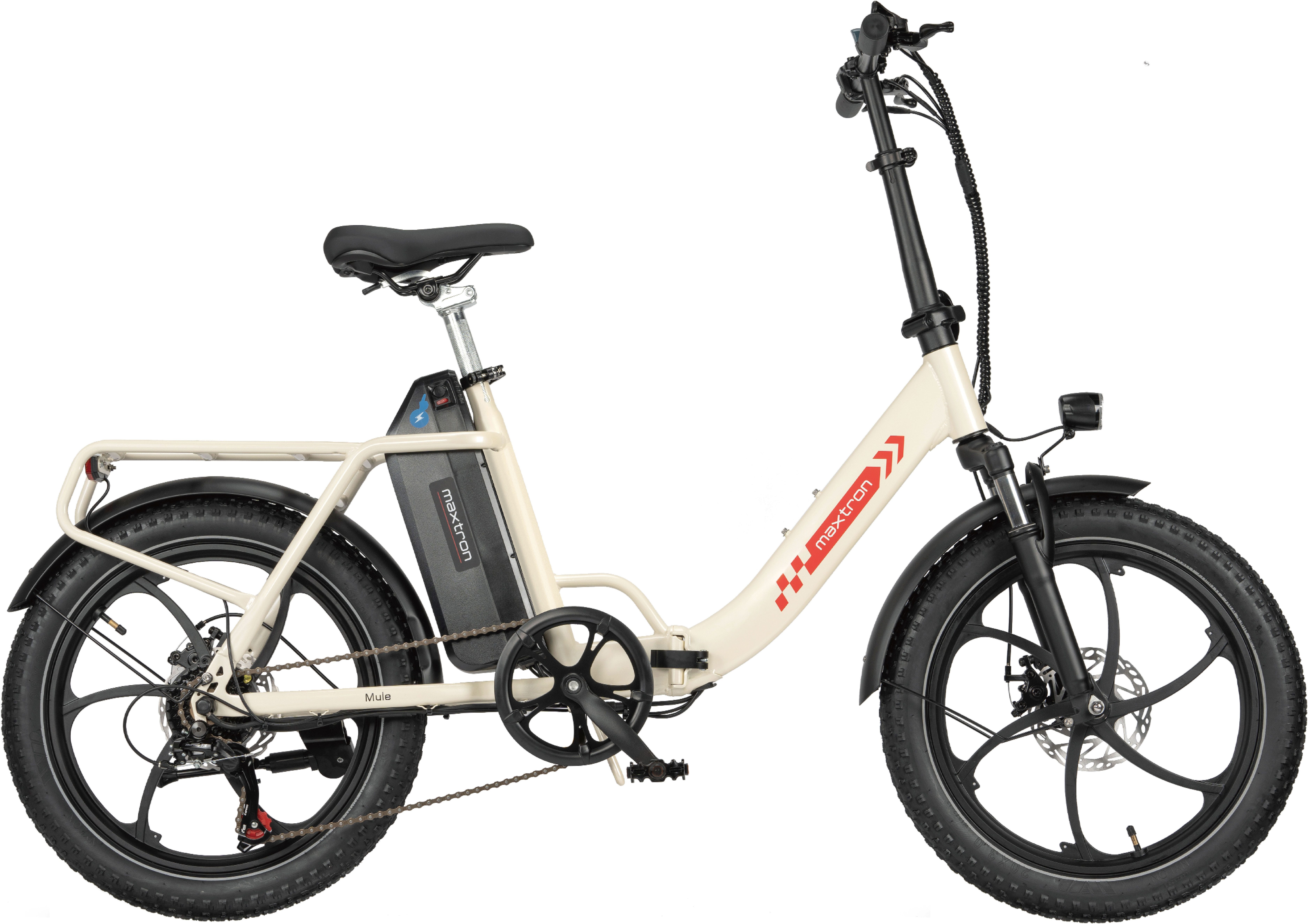 Maxtron E-Bike Klapprad Maxtron MULE Klapprad, 7 Gang Shimano ALTUS Schaltwerk, Kettenschaltung, 960 Wh, (Packung), Stadt & Abenteuer: 20" Fatbike mit XXL 20Ah Akku.