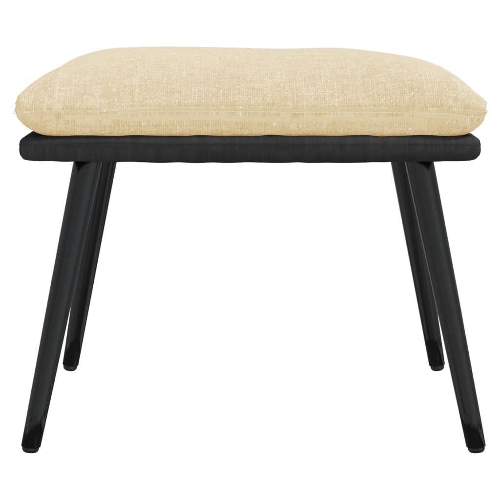 vidaXL Polsterhocker Fußhocker Creme 45x29,5x35 cm günstig online kaufen