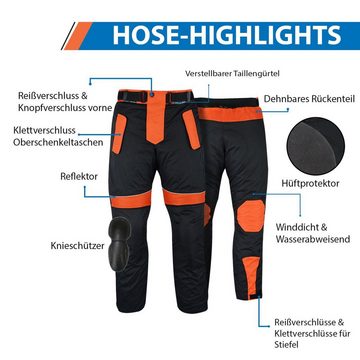 German Wear Motorradhose GW302T Herren Motorradhose Textilien Motorrad Hose Kombihose