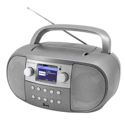 Soundmaster SCD7600TI Internetradio Bluetooth DAB+ CD USB MP3 Hörbuchfunktion Internet-Radio (Internet, DAB+, UKW, 4 W, Internet, Netzwerkplayer, DAB+, Fernbedienung, CD-Player)