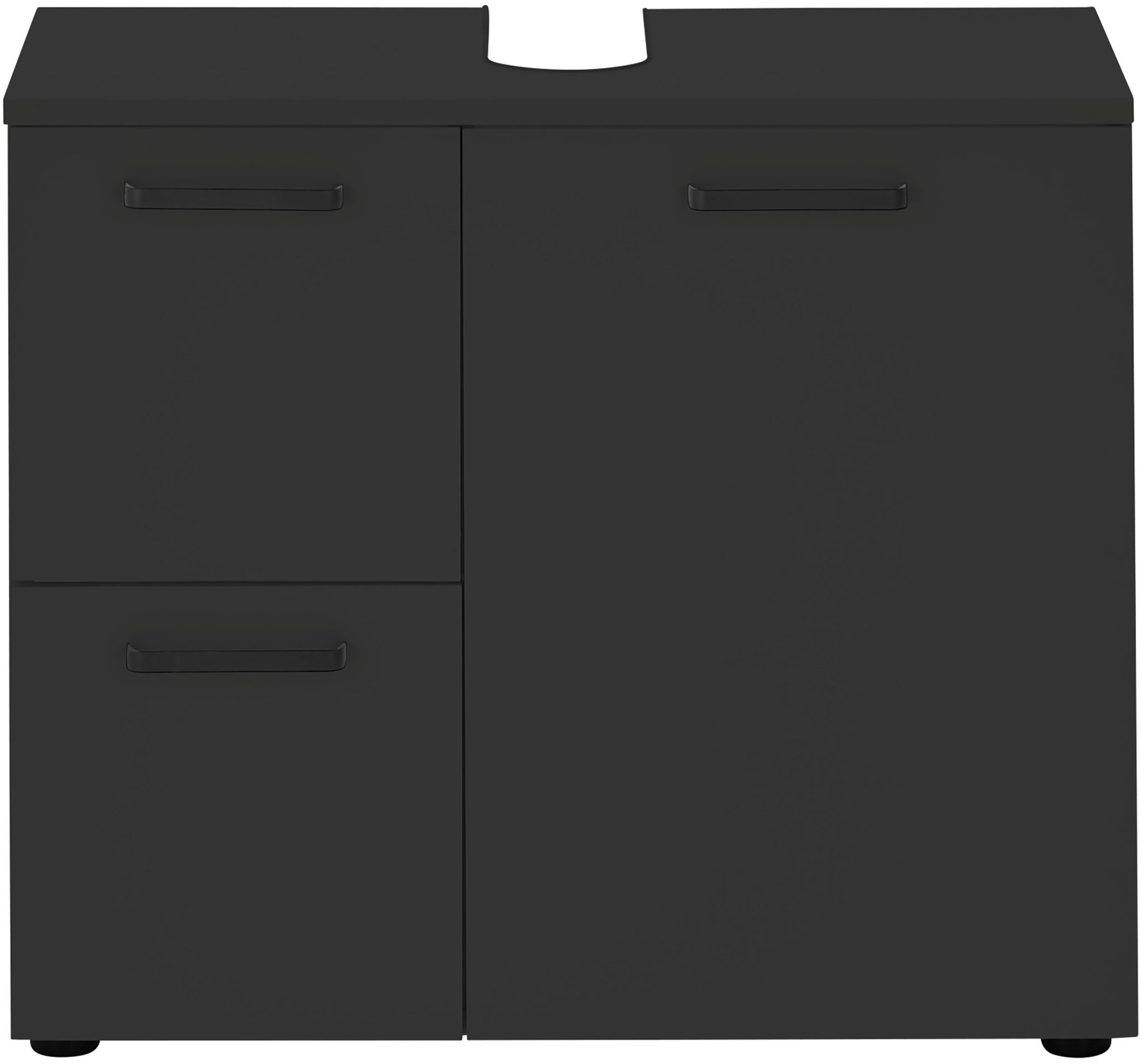 BASIC by Balculina Waschbeckenunterschrank Vanice, Badezimmerschrank B/H/T 70x60x35cm (1-St) Breite 70cm, Softclose, FSC-Mix 70%,Made in Europa