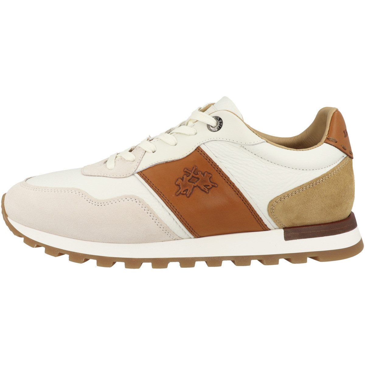 La Martina LFM261 Herren Sneaker Turnschuhe, Sportschuhe, Freizeitschuhe, Halbschuhe, Schnürschuhe