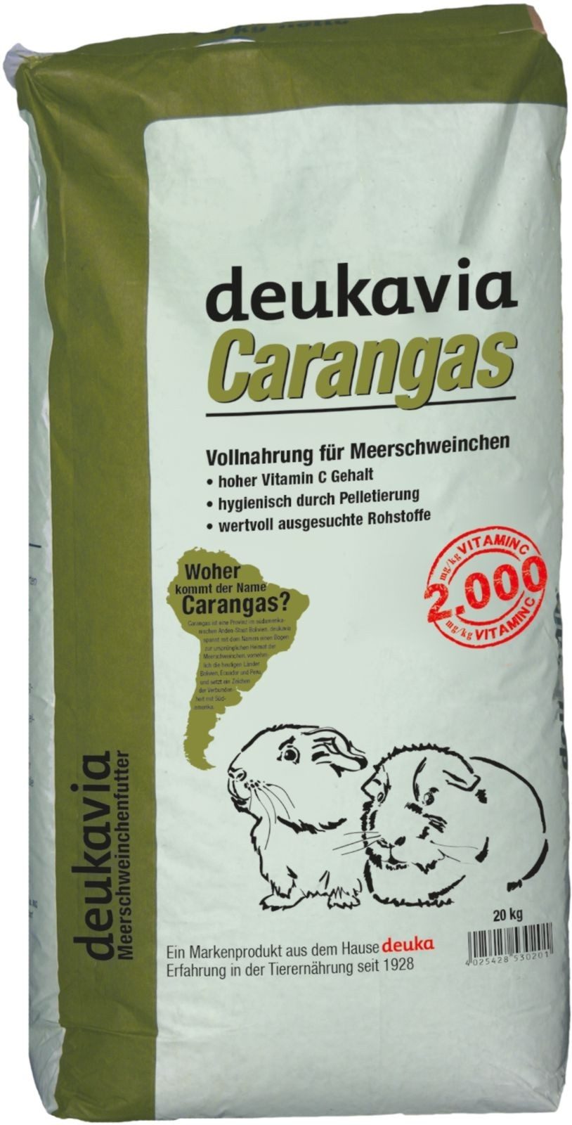 Deuka Deukavia Carangas Pellets, Hauptfutter für: Meerschweinchen