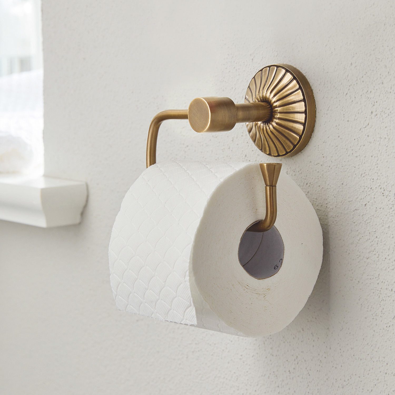 Mirabeau Badorganizer Toilettenpapierhalter Terling messing günstig online kaufen